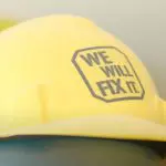 We Will Fix It hard hat